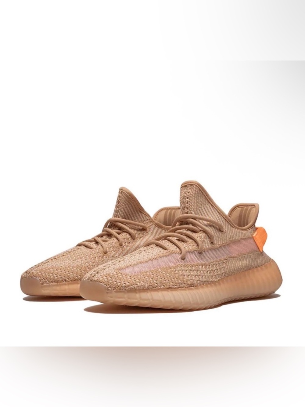 Tan Knit Low-Top Sneakers